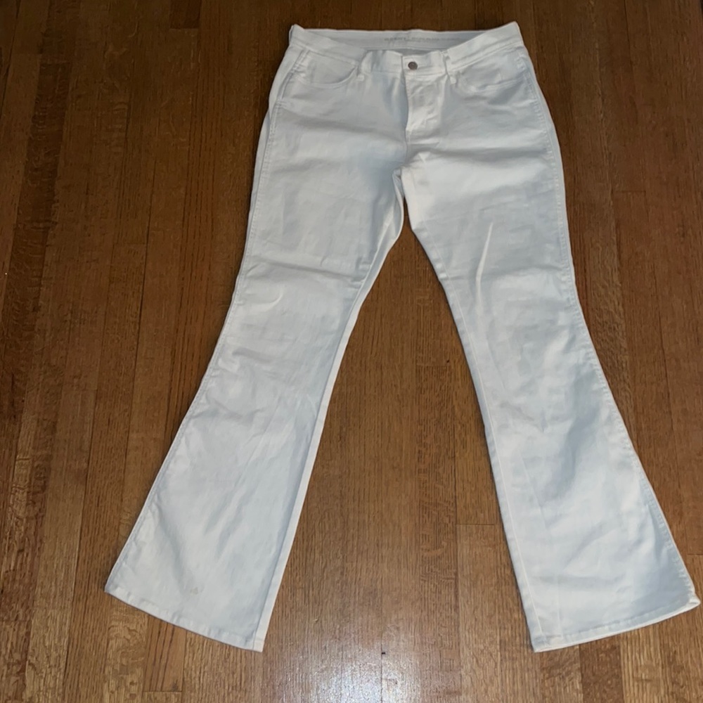 White flare jeans!